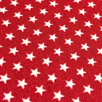 Baumwolle | mini Stars | Rot